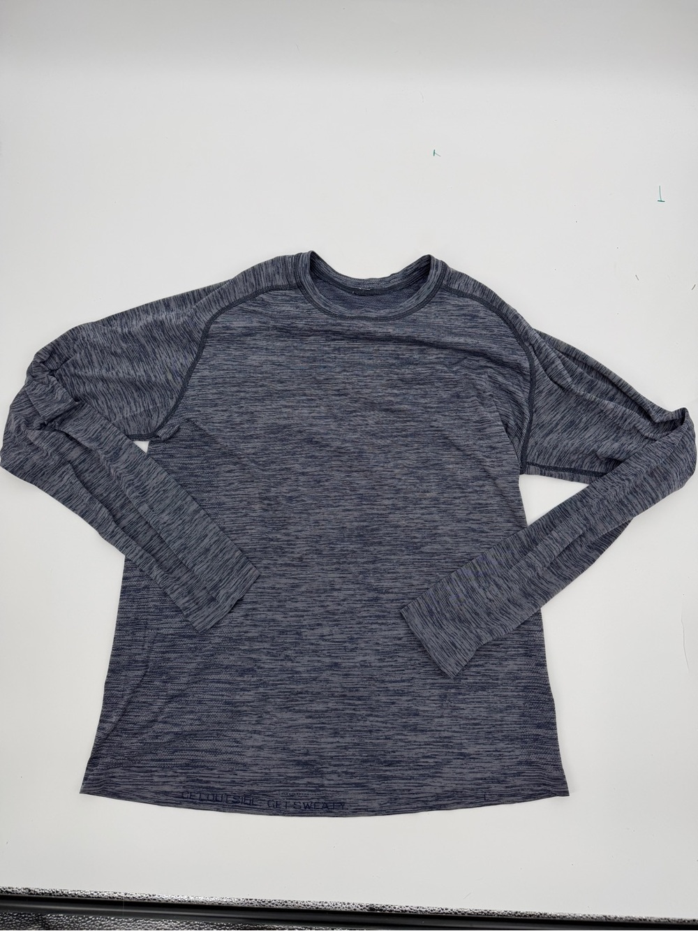 Lululemon Get Outside Get Sweaty Long Sleeve Shirt Men’s Large Navy